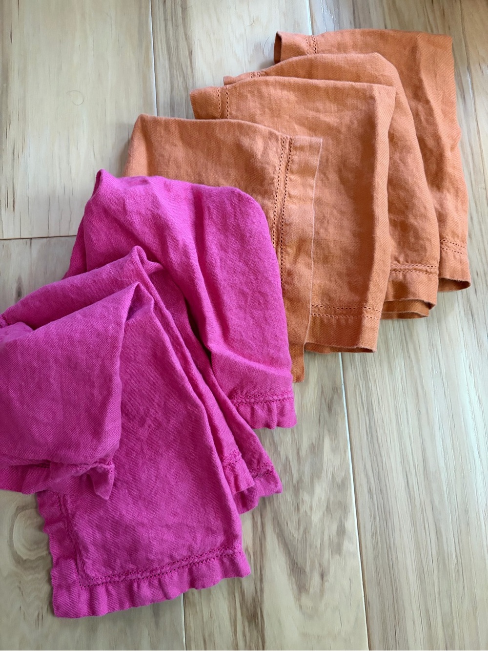 Williams Sonoma Linen Placemats or Napkins - Set of 6 7 linen burnt orange
